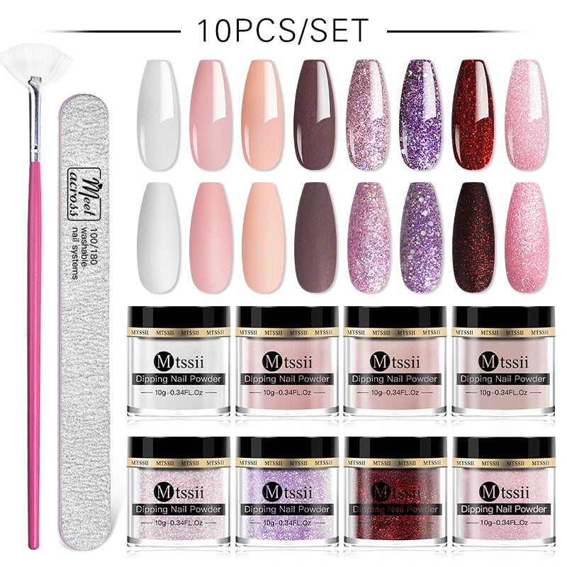 Dipping Nail Powder Set Matte Nail Glitter