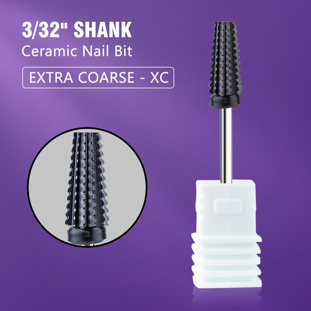 LadyMisty Ceramic Tungsten Nail Drill Bit Milling Cutter For Manicure Pedicure