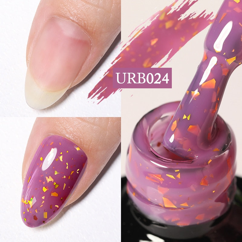 Glitter Rubber Base Gel Polish