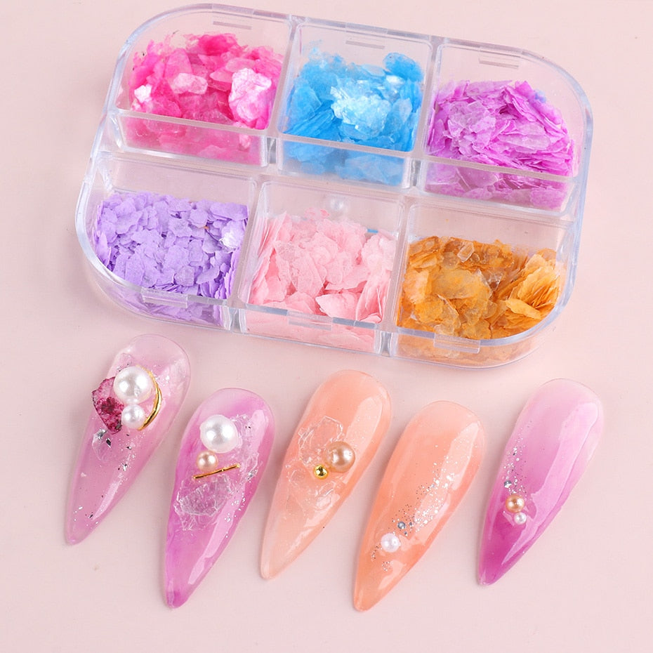 Aurora Mirror Nail Glitter Powder Rubbing Nail Art