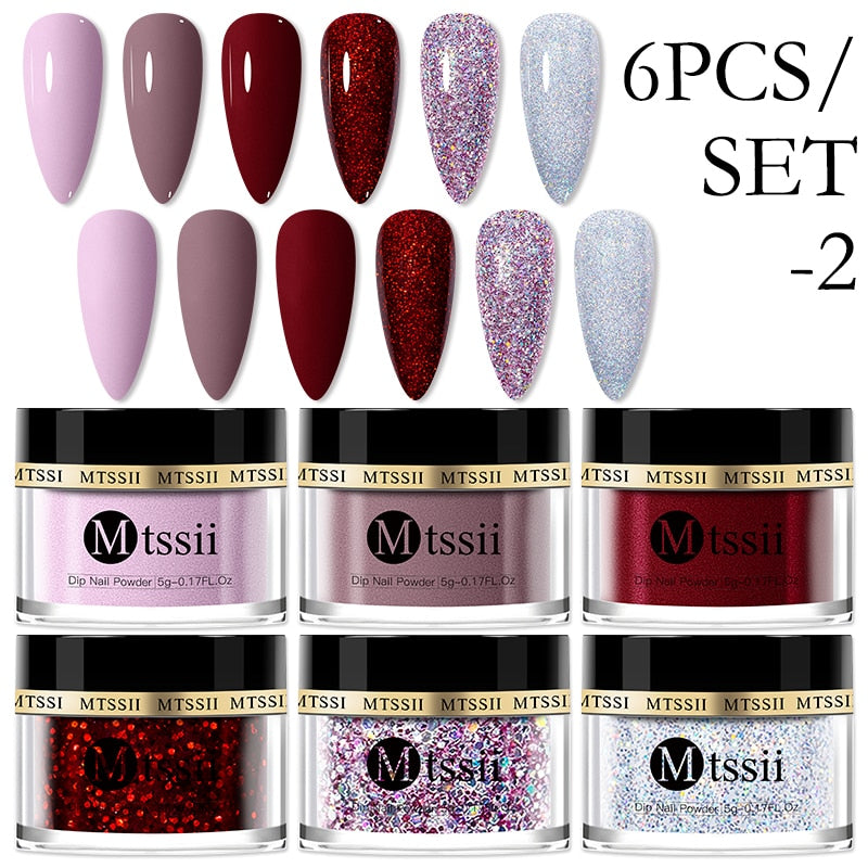 Dipping Nail Powder Set Matte Nail Glitter