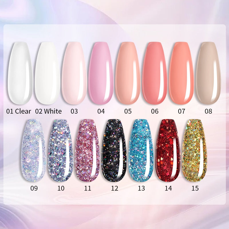 LILYCUTE Nail Extension UV Gel Set