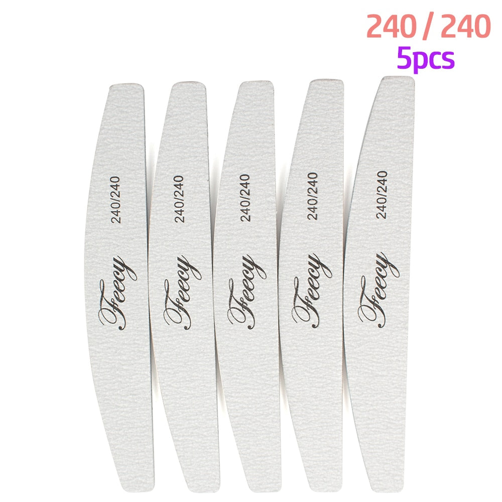 Nail File Buffer Double Side Of The Nail File Buffer 100/180 Trimmer Lime Buffer In The Nail Art Ongle Nail Art Tool