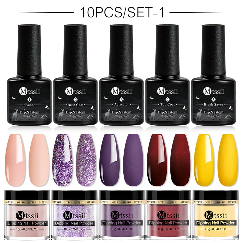 Dipping Nail Powder Set Matte Nail Glitter