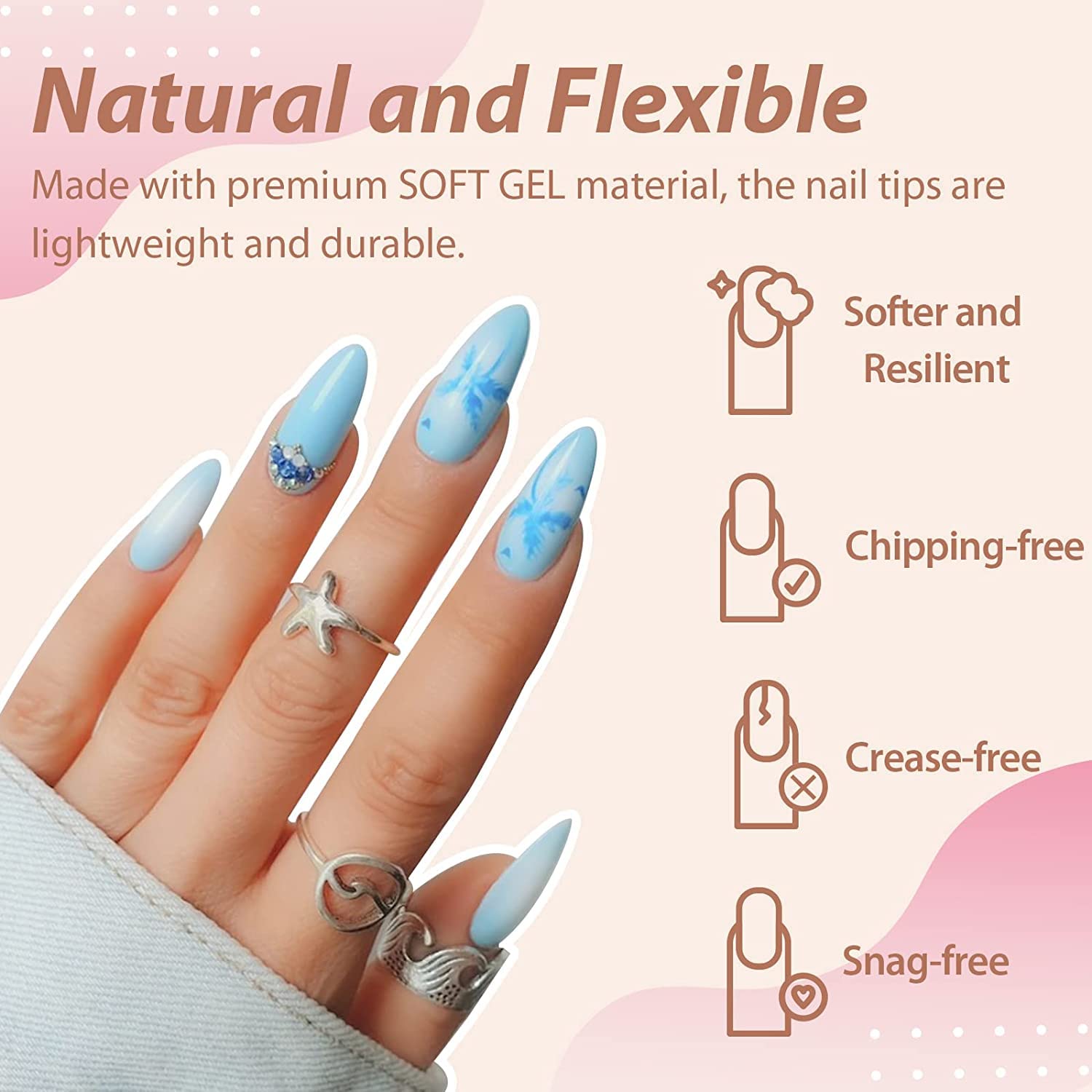 Stiletto Almond Square Nail Extension