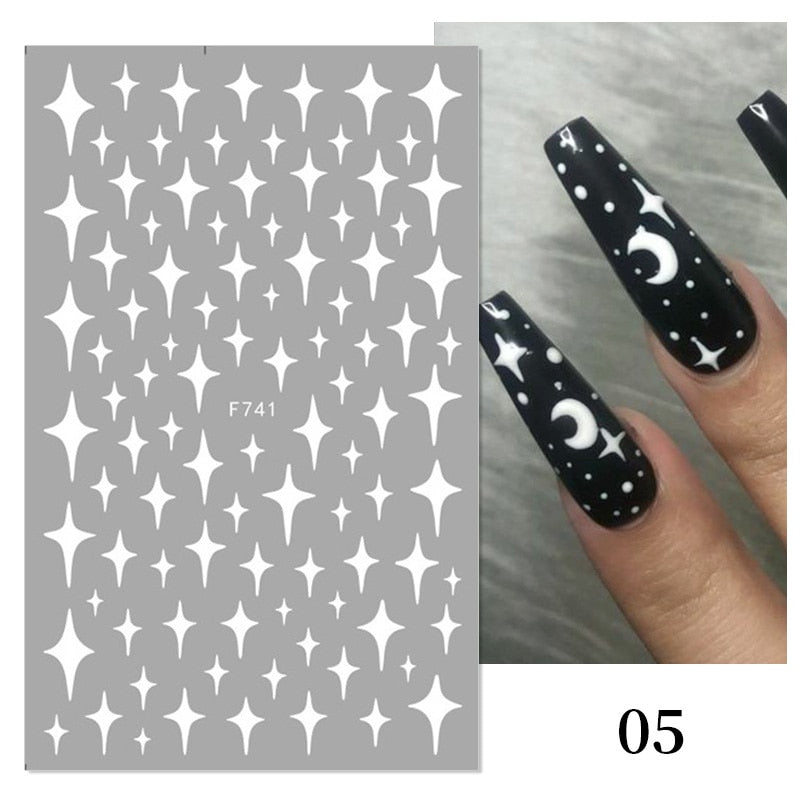 Heart Letter Nail Sticker Nail Art Decoration