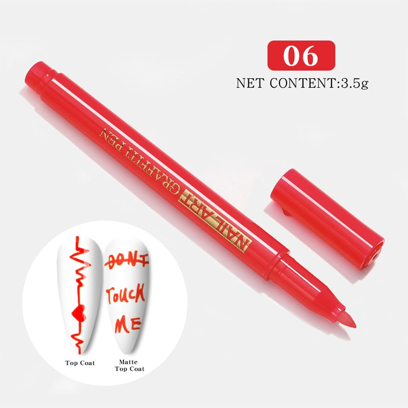 Nail Art Drawing Pencil Plastic Waterproof Painting Liner Brush