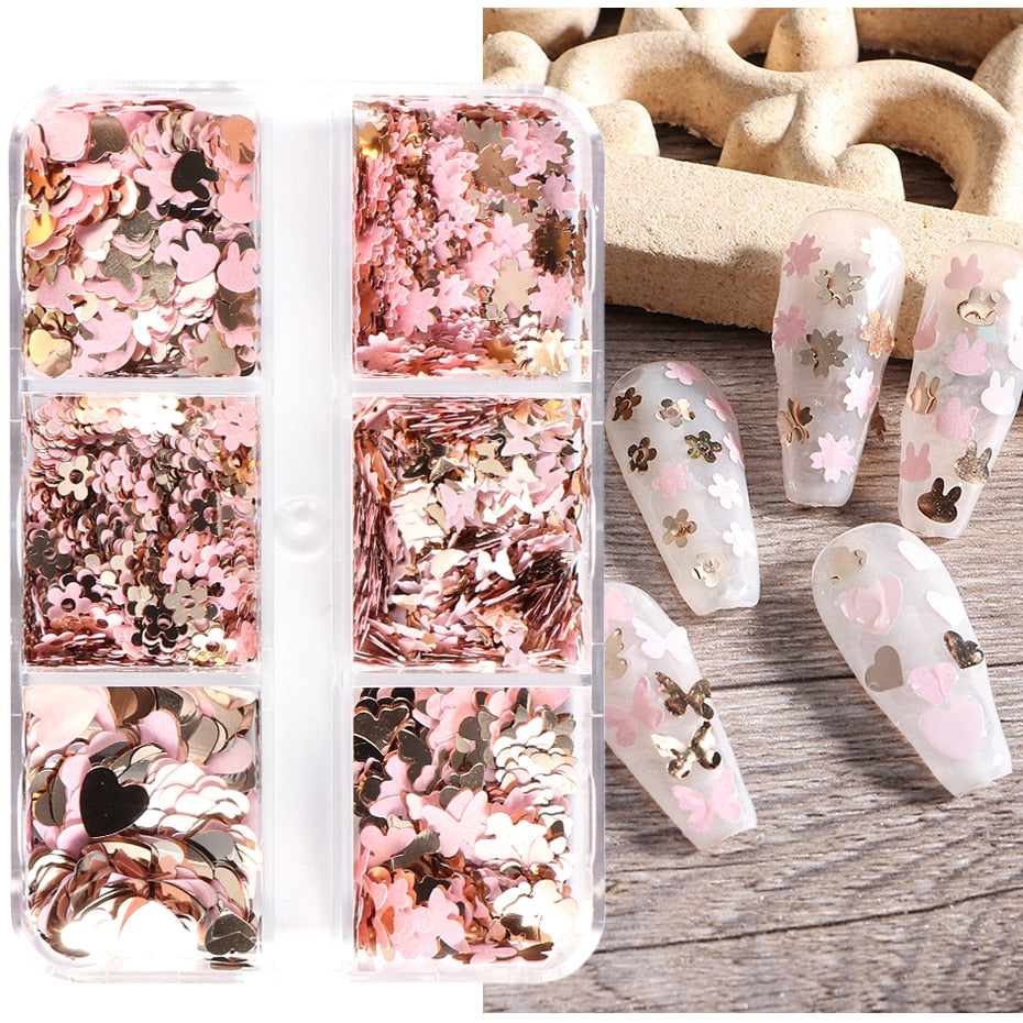 Aurora Mirror Nail Glitter Powder Rubbing Nail Art