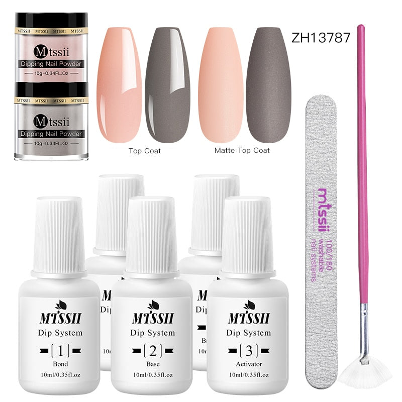 Dipping Nail Powder Set Matte Nail Glitter