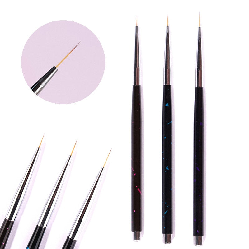 French Stripe Nail Art Liner Brush Set