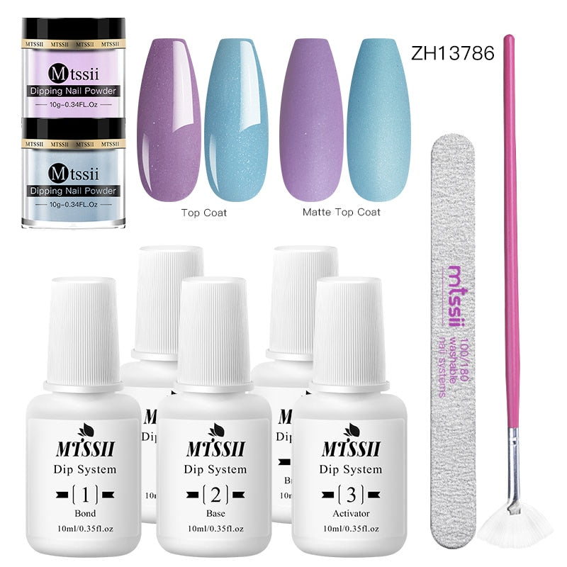 Dipping Nail Powder Set Matte Nail Glitter