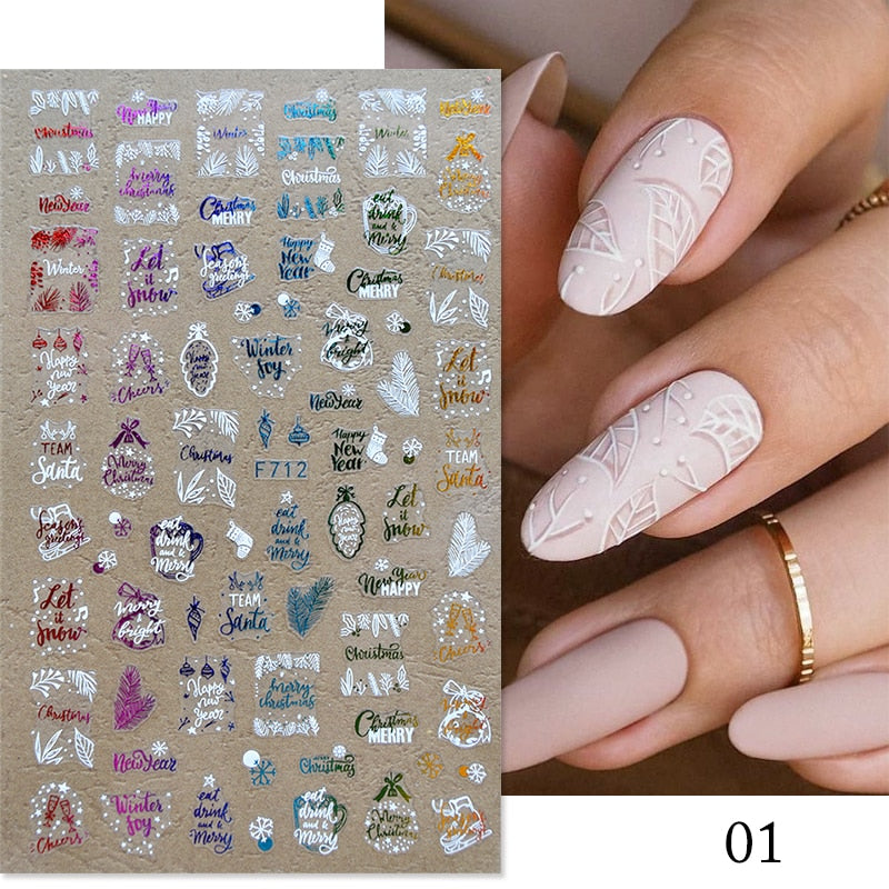 Heart Letter Nail Sticker Nail Art Decoration