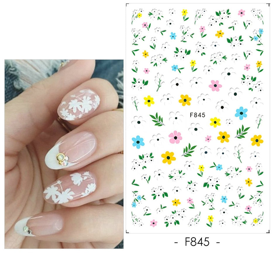 Heart Letter Nail Sticker Nail Art Decoration