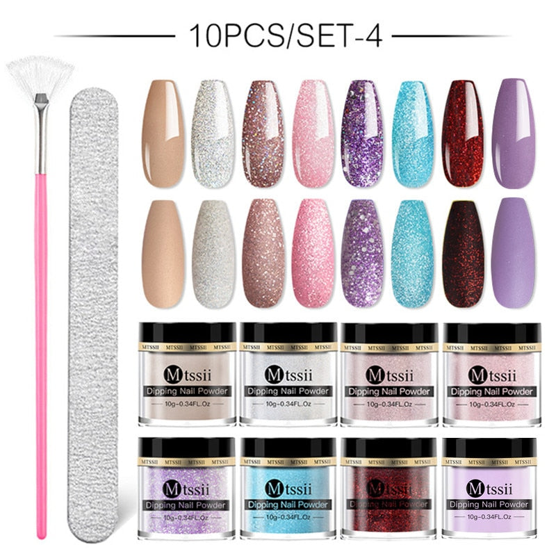 Dipping Nail Powder Set Matte Nail Glitter