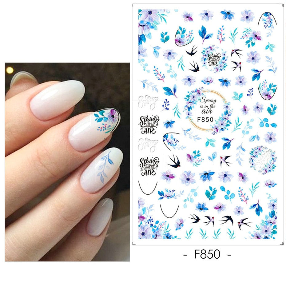 Heart Letter Nail Sticker Nail Art Decoration