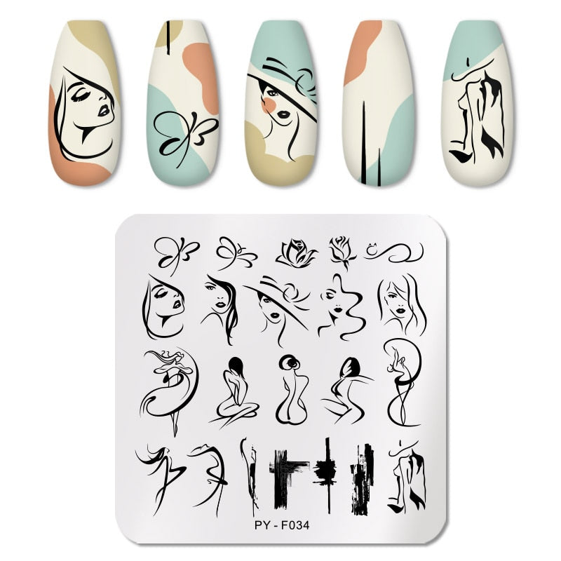 Nail Art Templates Stamping Plate Design