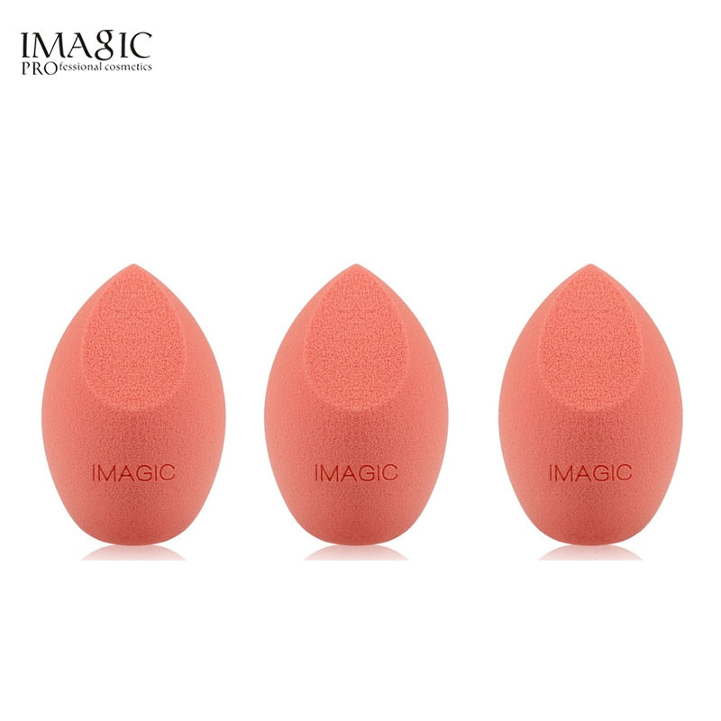 IMAGIC beauty sponge 3pcs face wash puff gourd water drop puff wet and dry makeup sponge tool