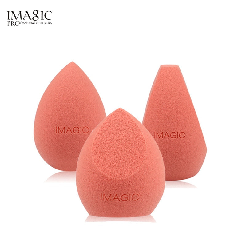 IMAGIC beauty sponge 3pcs face wash puff gourd water drop puff wet and dry makeup sponge tool