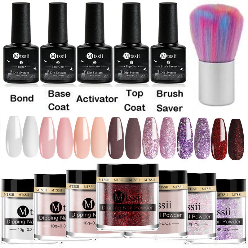 Dipping Nail Powder Set Matte Nail Glitter