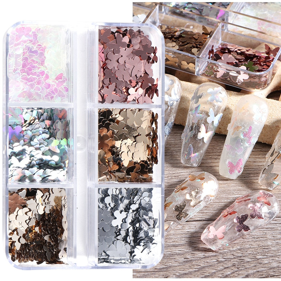 Aurora Mirror Nail Glitter Powder Rubbing Nail Art