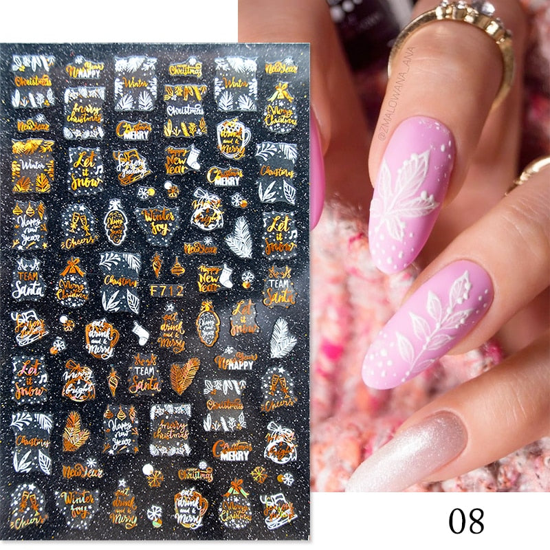 Heart Letter Nail Sticker Nail Art Decoration