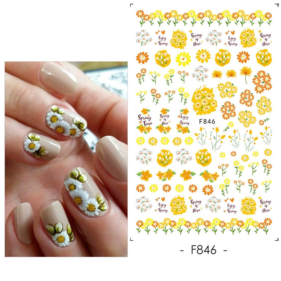 Heart Letter Nail Sticker Nail Art Decoration