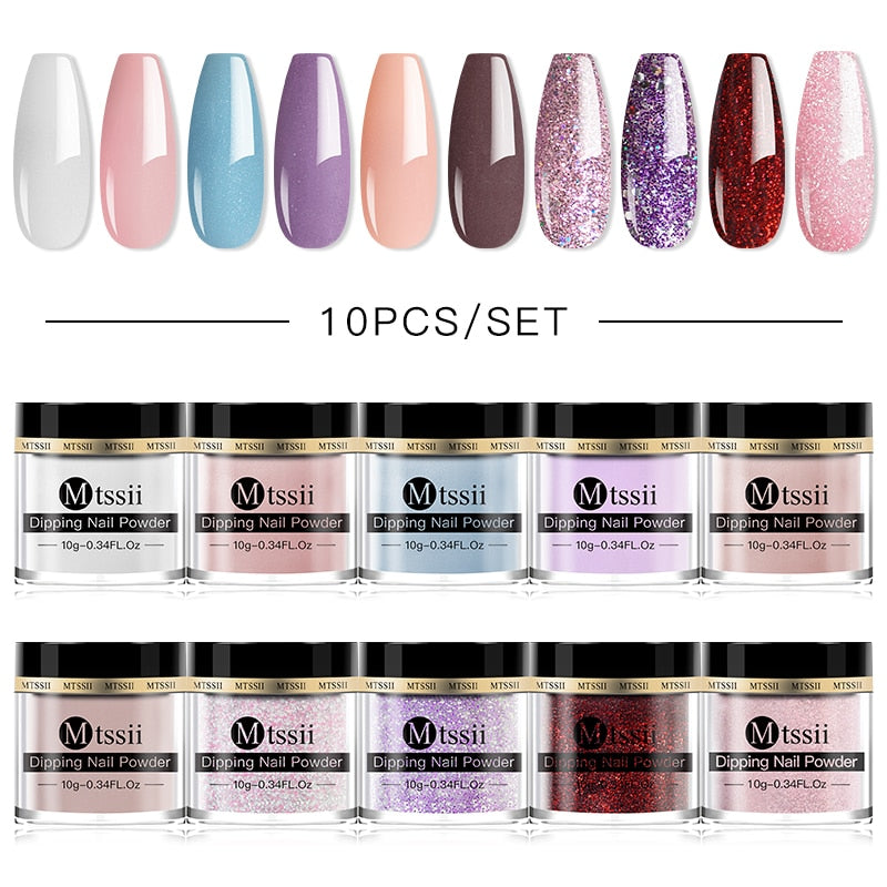 Dipping Nail Powder Set Matte Nail Glitter