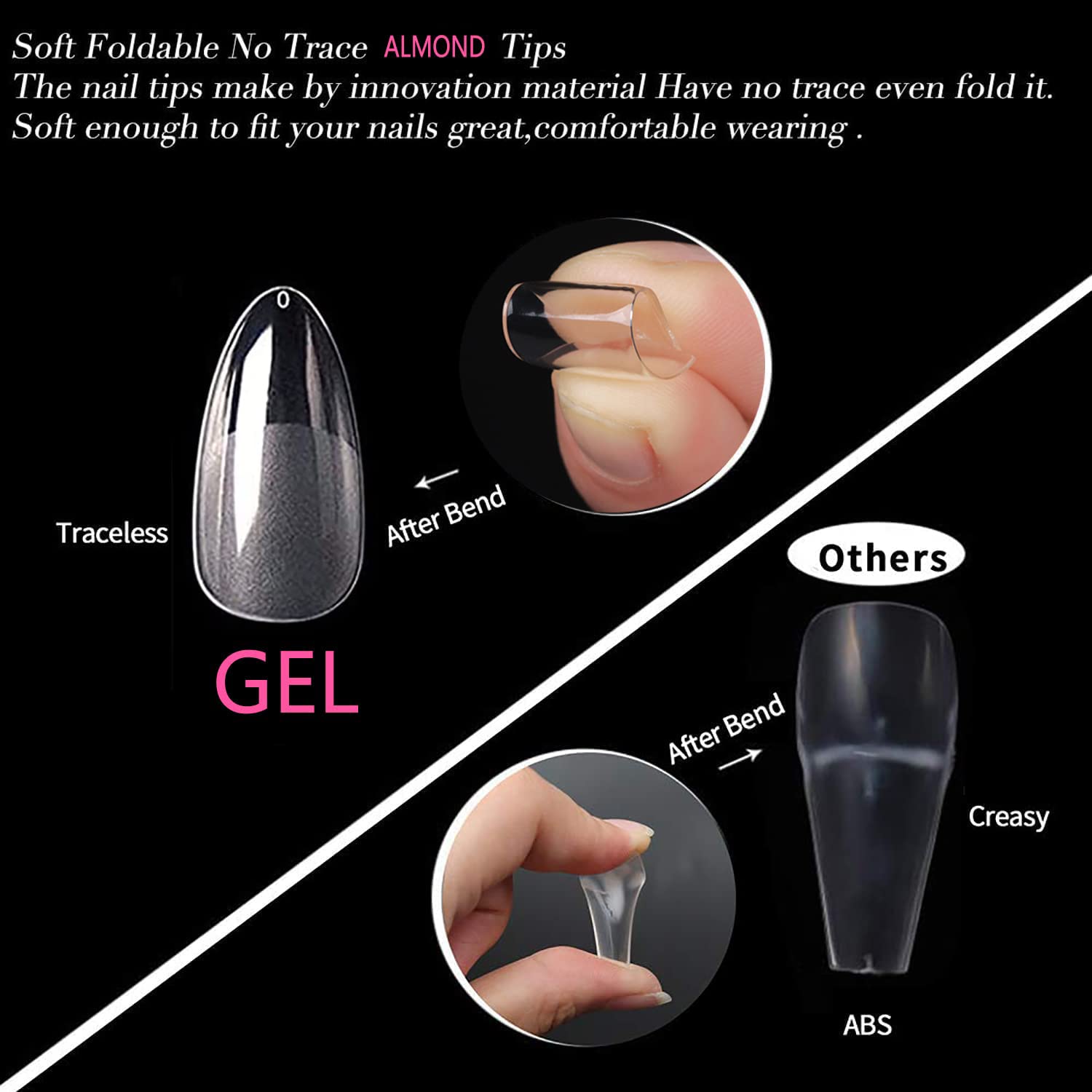 Stiletto Almond Square Nail Extension