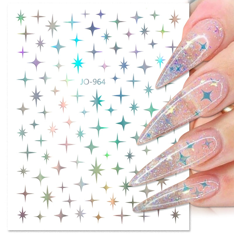 Heart Letter Nail Sticker Nail Art Decoration