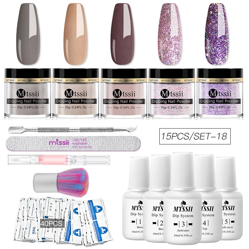 Dipping Nail Powder Set Matte Nail Glitter