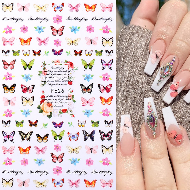 Heart Letter Nail Sticker Nail Art Decoration