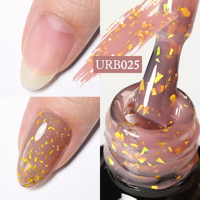 Glitter Rubber Base Gel Polish