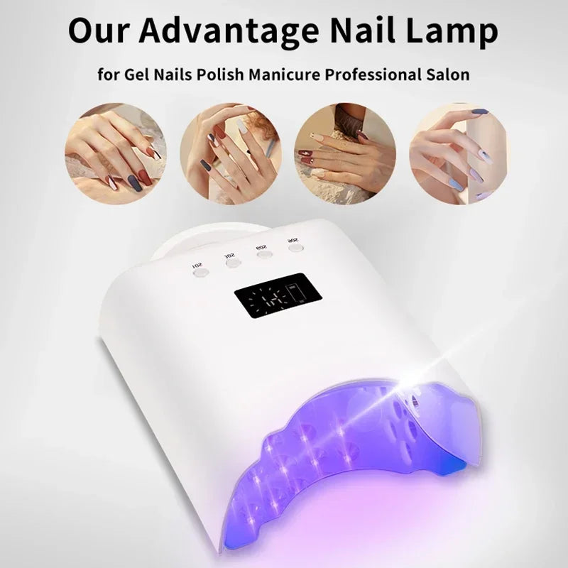 New Product 2023 Nail Supply Love This Diamond Shining Cordless Nail Dryer Machine Portable 78W UV led Nail lamp