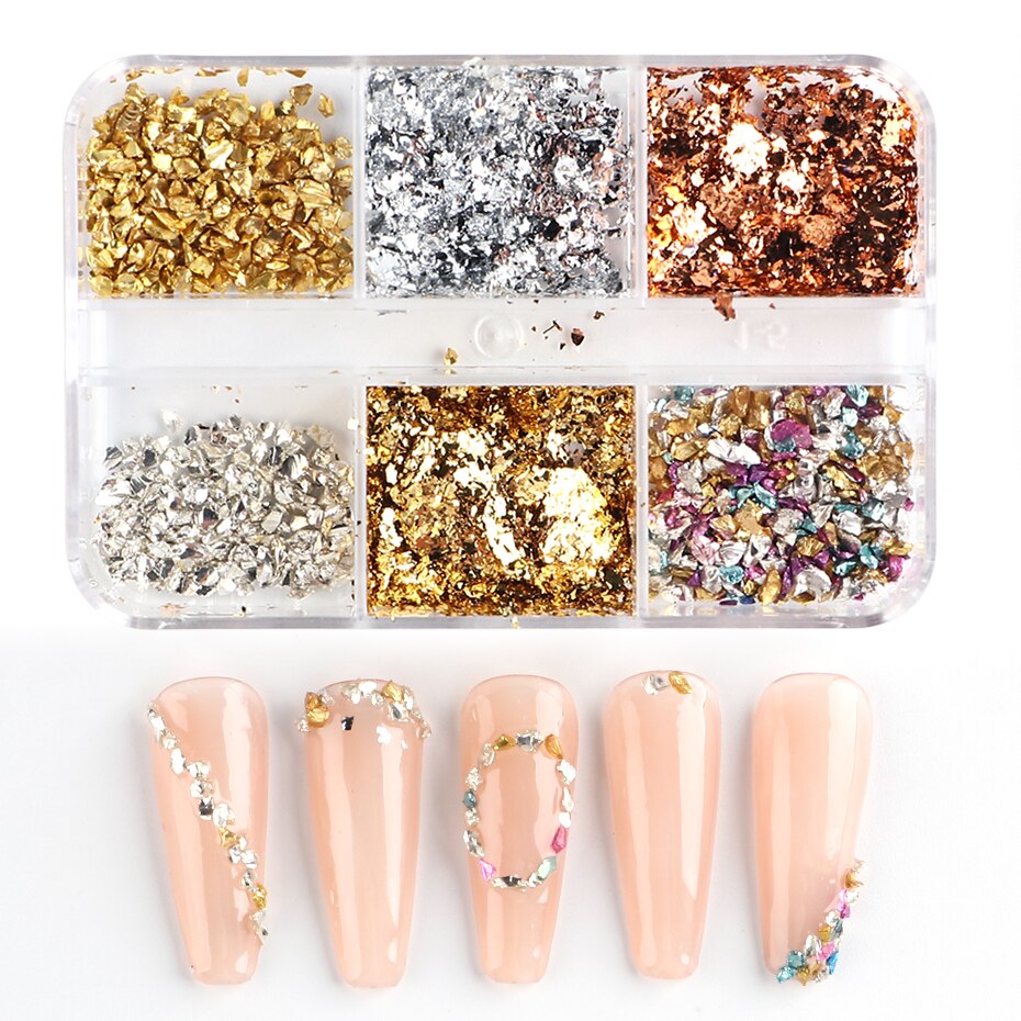 Aurora Mirror Nail Glitter Powder Rubbing Nail Art