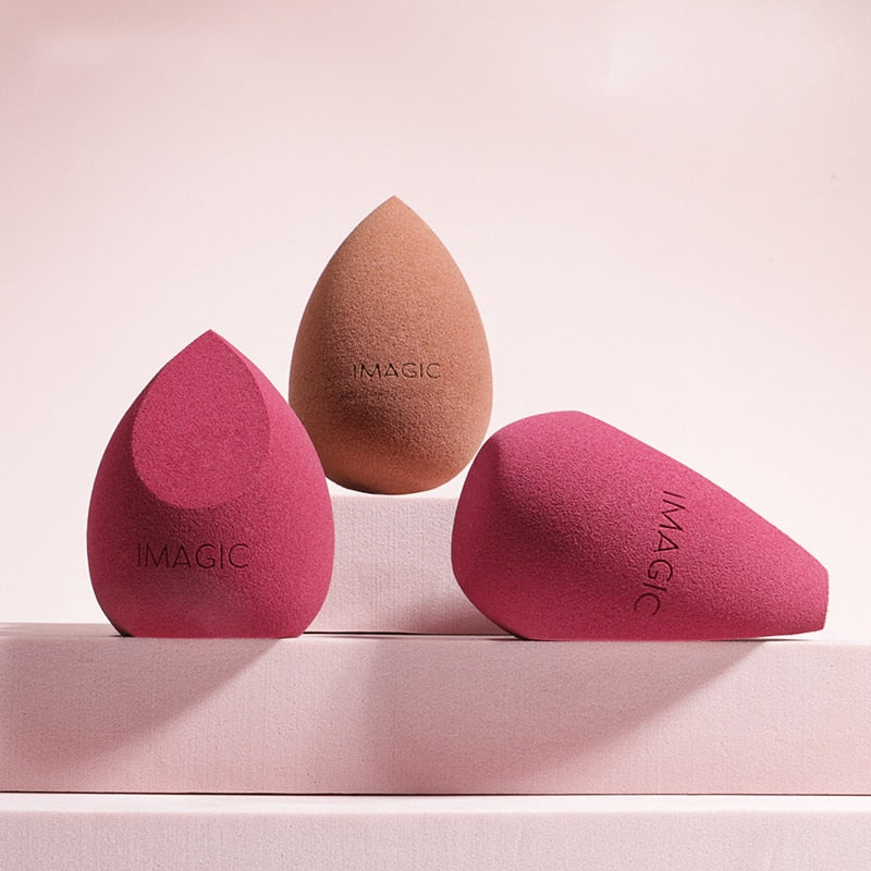 IMAGIC beauty sponge 3pcs face wash puff gourd water drop puff wet and dry makeup sponge tool