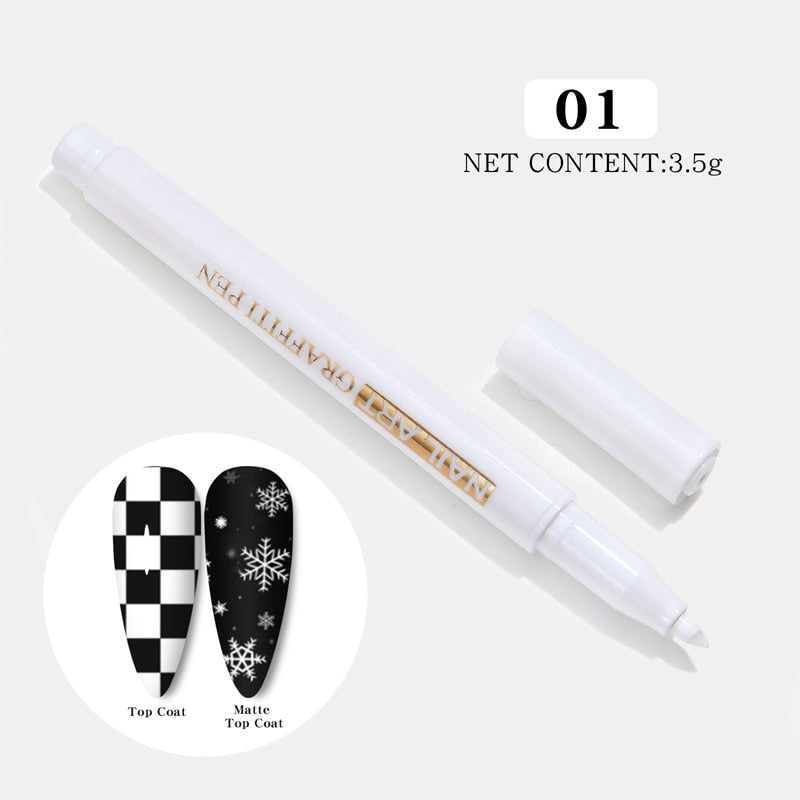 Nail Art Drawing Pencil Plastic Waterproof Painting Liner Brush