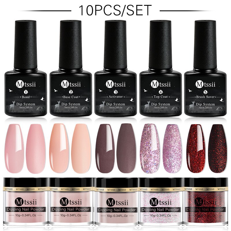 Dipping Nail Powder Set Matte Nail Glitter