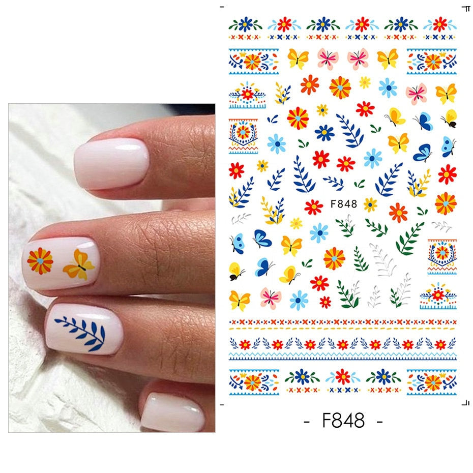 Heart Letter Nail Sticker Nail Art Decoration