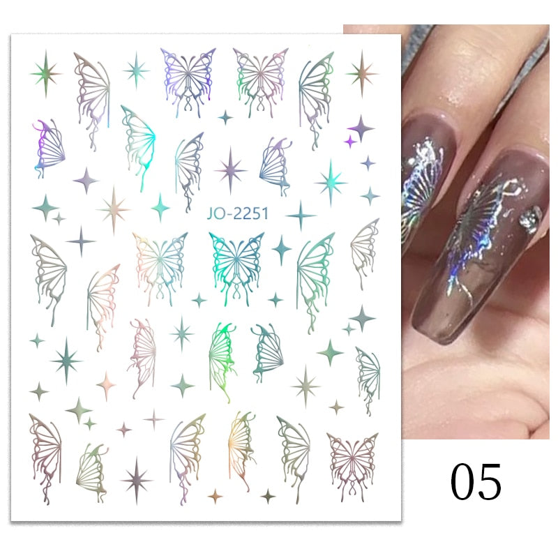 Heart Letter Nail Sticker Nail Art Decoration