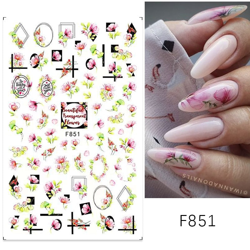 Heart Letter Nail Sticker Nail Art Decoration