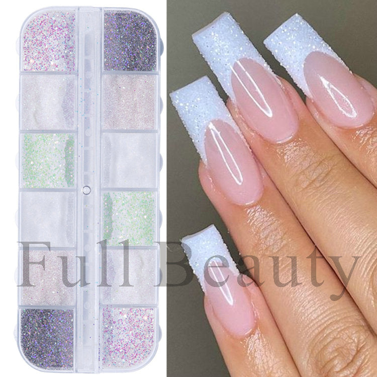 Iridescent Mixed Hexagon Nail Glitter Sequins Holo Flakes Nail Art