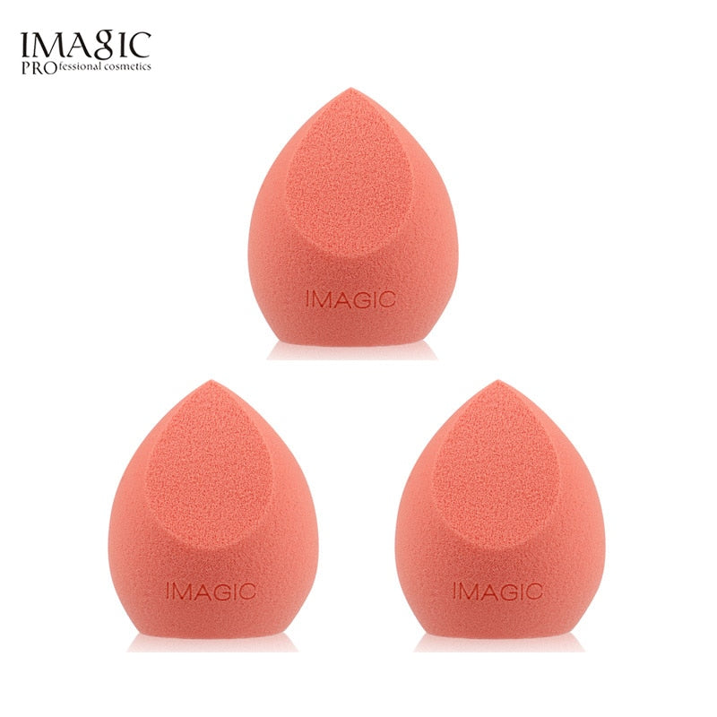 IMAGIC beauty sponge 3pcs face wash puff gourd water drop puff wet and dry makeup sponge tool