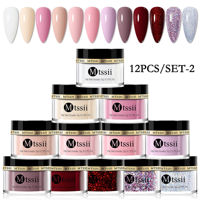 Dipping Nail Powder Set Matte Nail Glitter