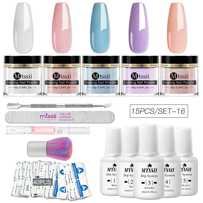 Dipping Nail Powder Set Matte Nail Glitter