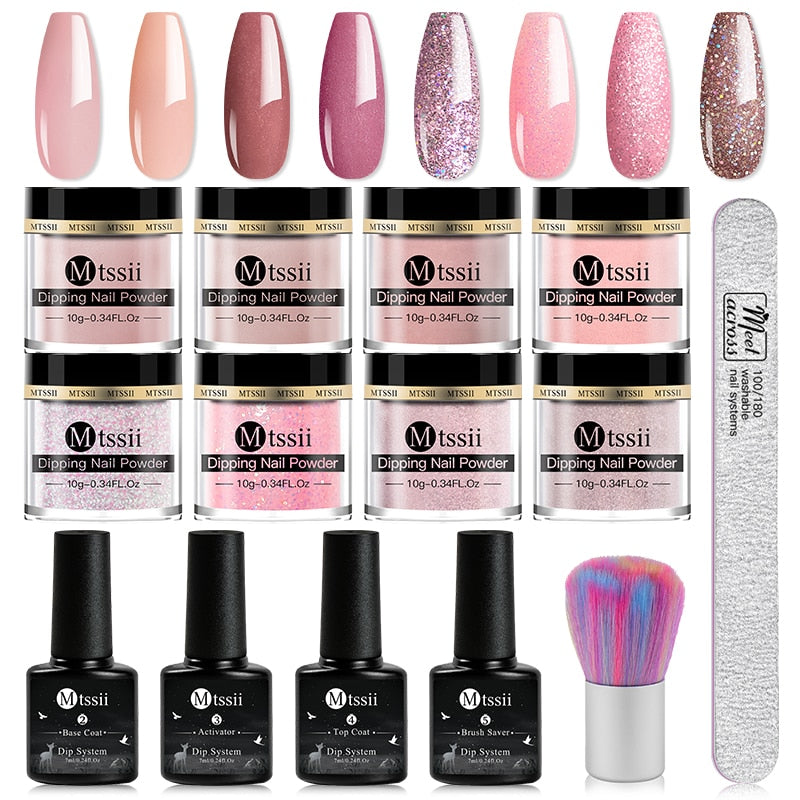 Dipping Nail Powder Set Matte Nail Glitter