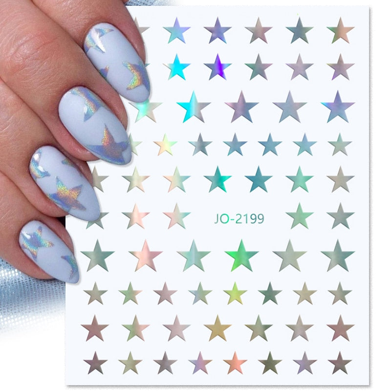 Heart Letter Nail Sticker Nail Art Decoration