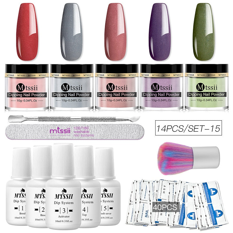 Dipping Nail Powder Set Matte Nail Glitter