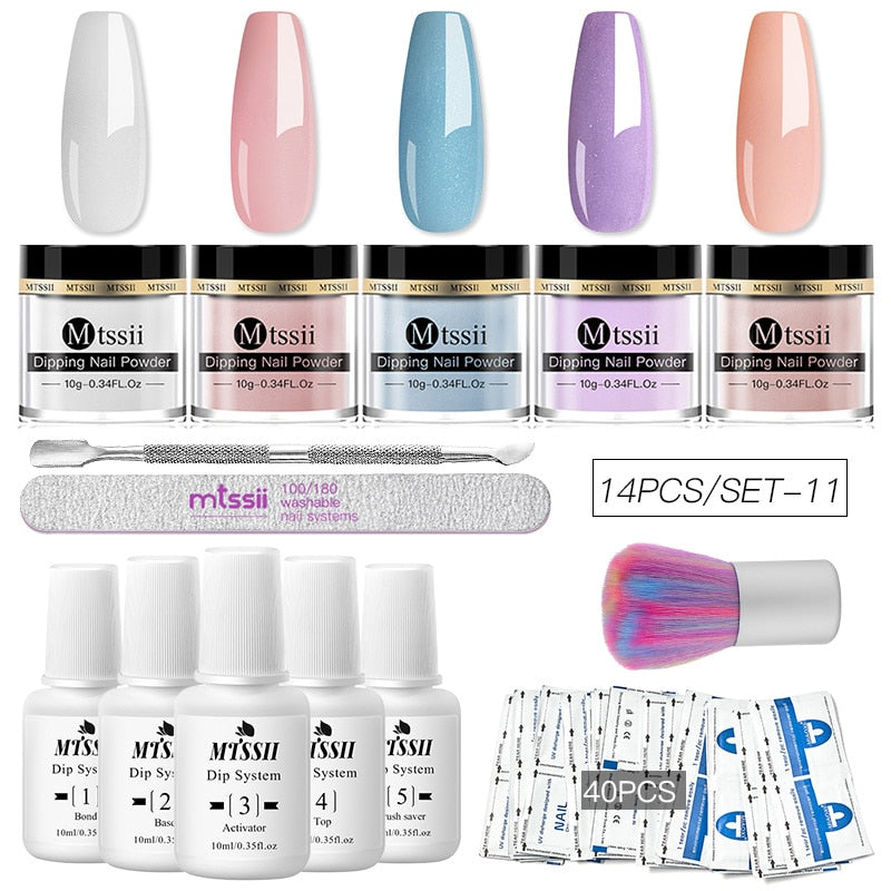 Dipping Nail Powder Set Matte Nail Glitter