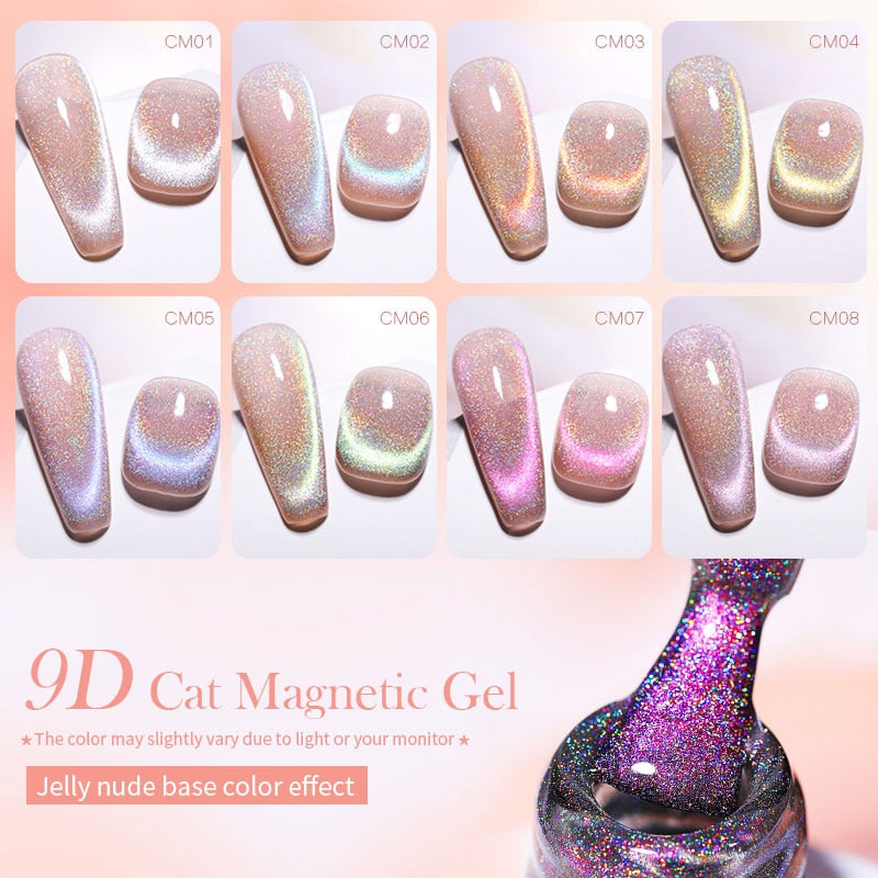 Magnetic Gel Nail Gel Pink Magnetic Gel Soak