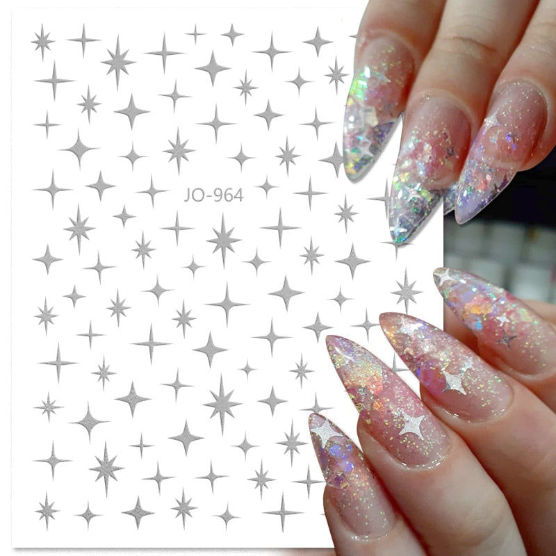 Heart Letter Nail Sticker Nail Art Decoration